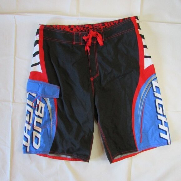Official Product Men's Size 36 Bud Light Anheuser Busch Swim Trunk Shorts - Picture 1 of 6
